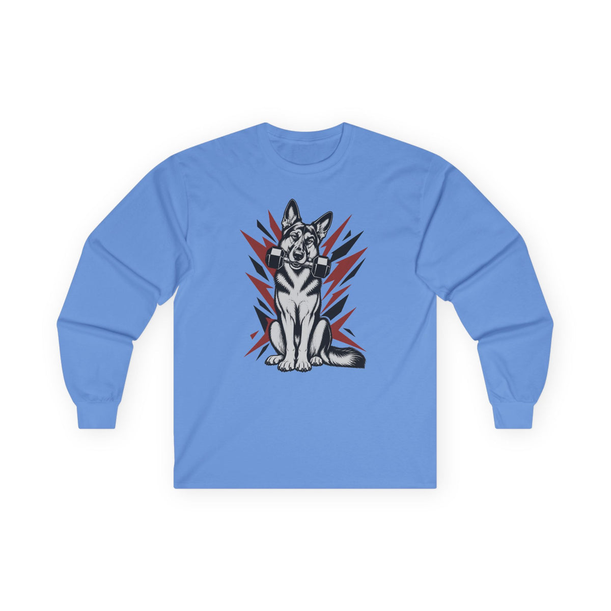 German Shepherd dumbbell - Longsleeve