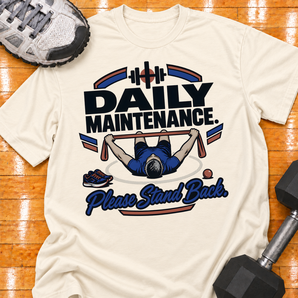 DAILY MAINTENANCE. PLEASE STAND BACK - Natural - HMTC approved v02 template mockup v05