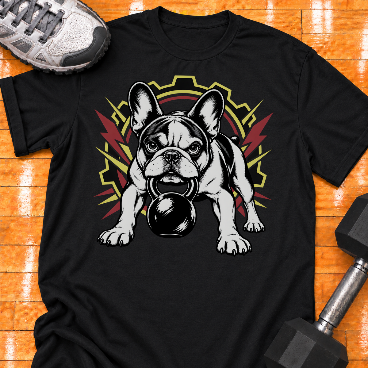 French Bulldog kettlebell - Black - HMTC approved v02 template mockup v05