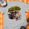 HIGH MILEAGE TRAINING CLUB RULE #43 IF IT AIN'T BROKE, REMEMBER THIS DAY - Sport Grey - HMTC approved v02 template mockup v05