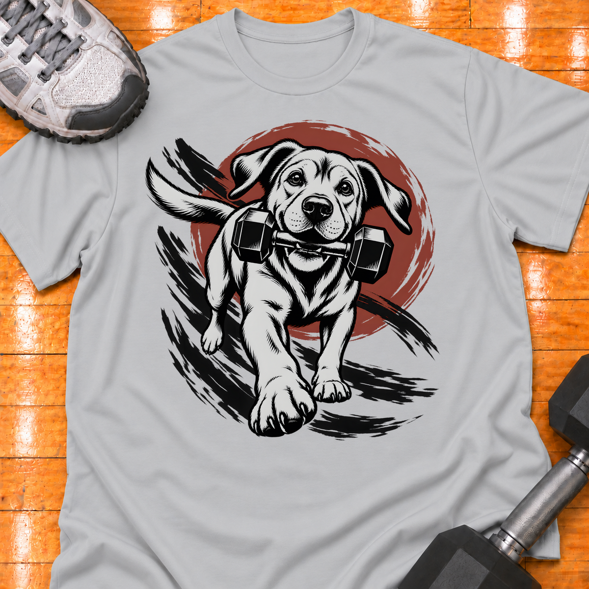 Labrador Retriever dumbbell - Sport Grey - HMTC approved v02 template mockup v05