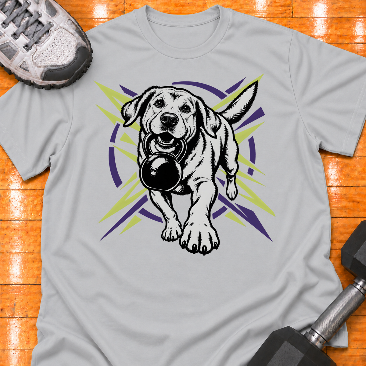 Labrador Retriever kettlebell - Sport Grey - HMTC approved v02 template mockup v05