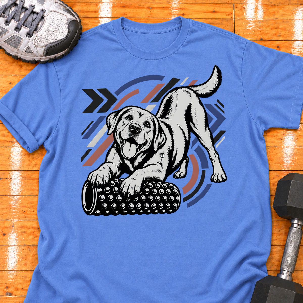 Labrador Retriever nubby foam roller - Iris - HMTC approved v02 template mockup v05
