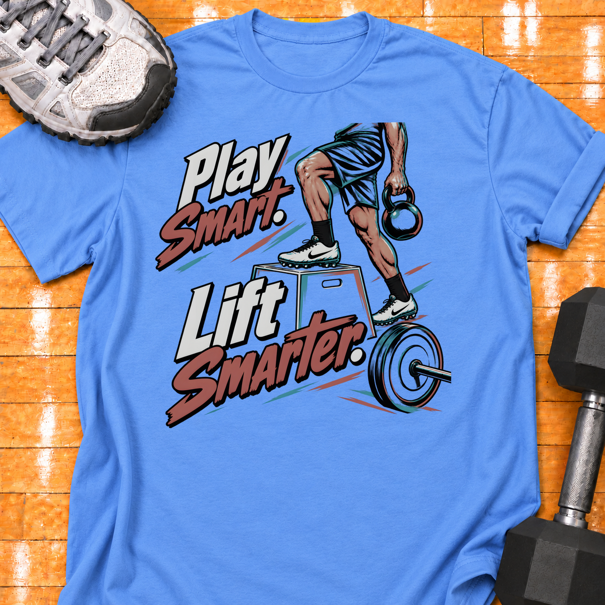 Play Smart. Lift Smarter - Carolina Blue - HMTC approved v02 template mockup v05