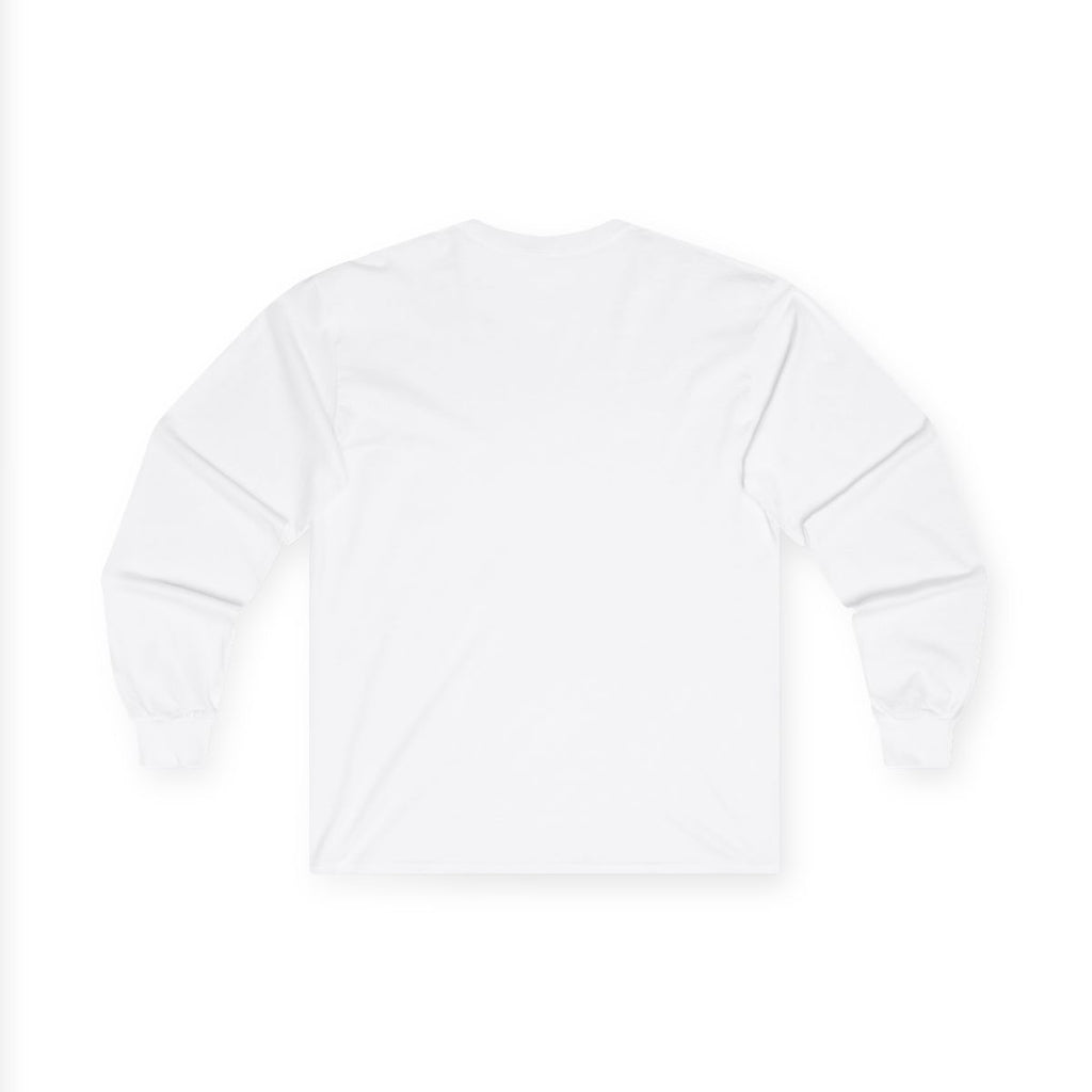 German Shepherd dumbbell - Longsleeve — White — back view (unprinted)
